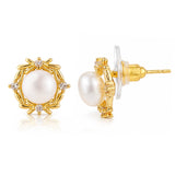 Pearl Essentials Aurelle Pearl CZ Stud Earrings
