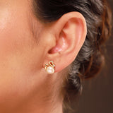 Pearl Essentials Elowyn Pearl Swan Stud Earrings