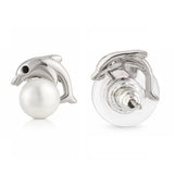 Pearl Essentials Elara Dolphin Pearl Stud Earrings