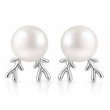 Pearl Essentials Elara Pearl Bird Stud Earrings