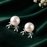 Pearl Essentials Elara Pearl Bird Stud Earrings