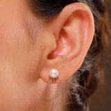Pearl Essentials Elara Pearl Bird Stud Earrings