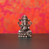 Voylla 92.5 Oxidised Silver Festive Ganesha Idol