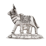 Voylla 92.5 Sterling Silver Kamdhenu Sacred Cow Idol