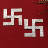 Voylla Auspicious 92.5 Sterling Silver Swastik Set of 2
