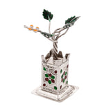 Voylla 92.5 Sterling Silver Tulsi Plant