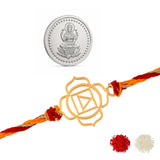 Shubh Raksha Silver Coin Rakhi Box