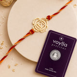 Shubh Raksha Silver Coin Rakhi Box