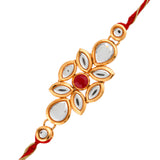 Kundan Style Rakhi Gift Set with Printed Coffee Mug