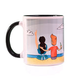 Kundan Style Rakhi Gift Set with Printed Coffee Mug