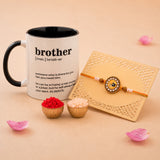 Designer Rakhi Gift Set with Printed Coffee Mug