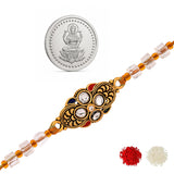 Shubh Samriddhi Rakhi Silver Coin Box