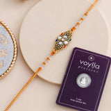 Shubh Samriddhi Rakhi Silver Coin Box
