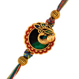 Traditional Peacock Rakhi Combo Set With Mug For Brother