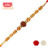 Beaded Rudraksha Thread Rakhi For Brother|Voylla Rakhi