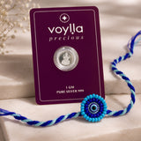 Nazar Suraksha Silver Blessings Rakhi Box
