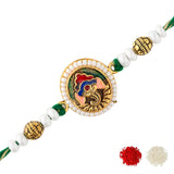 Ganesha Green Thread Rakhi