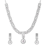 Sparkling Elegance Pear Cut CZ Jewellery Set