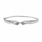 Sparkling Elegance Diamond Cut CZ Adjustable Bracelet