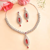 Sparkling Elegance Opulent Oval and Round Cut CZ Jewellery Set