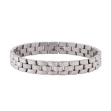 Signature Zenith Silver Link Mens Bracelet