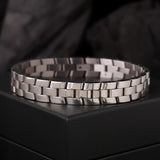 Signature Zenith Silver Link Mens Bracelet