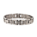 Signature Matrix Silver Link Mens Bracelet