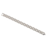 Signature Matrix Silver Link Mens Bracelet