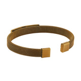 Signature Divine Gold Cuff Mens Bracelet