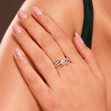 Gold Elegance Elara CZ Statement Ring