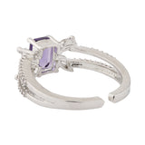 Sparkling Elegance Midnight Glow Statement Ring