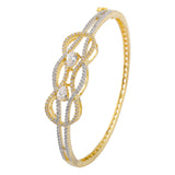 Gold Elegance Amara Knot Cz Bracelet