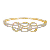 Gold Elegance Amara Knot Cz Bracelet