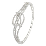 Sparkling Elegance Luminara Knot American Diamond Bracelet