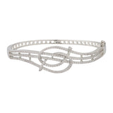 Sparkling Elegance Luminara Knot American Diamond Bracelet