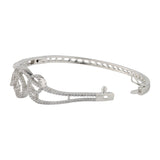 Sparkling Elegance Serene Swirl American Diamond Bracelet