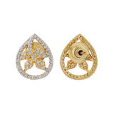 Gold Elegance Flora Aura American Diamond Pendant Set