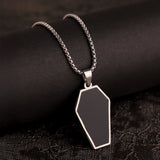 Signature Shadow Crest Silver Pendant Necklace For Men