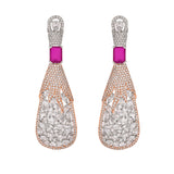 Sparkling Elegance Heavily Embellished Cocktail Drop Earrings
