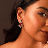 Sparkling Elegance Radiant Loop American Diamond Dangler Earrings