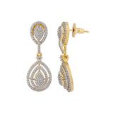Sparkling Elegance Aurelia Teardrop American Diamond Dangler