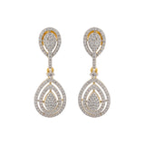 Sparkling Elegance Aurelia Teardrop American Diamond Dangler