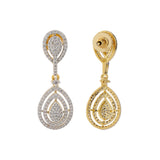 Sparkling Elegance Aurelia Teardrop American Diamond Dangler