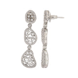 Sparkling Elegance Frost Cascade American Diamond Dangler