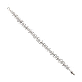 Sparkling Elegance Flora Bloom American Diamond Tennis Bracelet