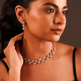 Sparkling Essentials Flora Spark CZ Necklace Set