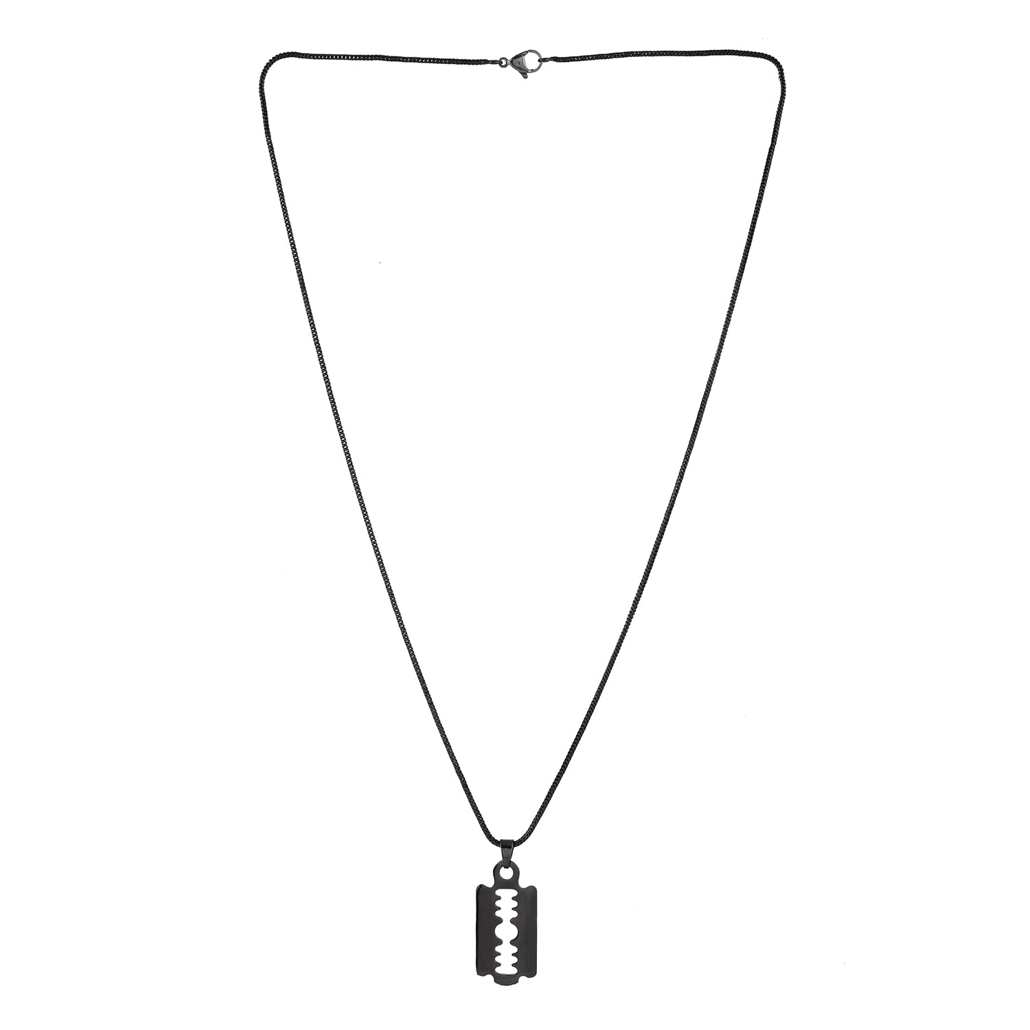 Eclipse Stylish Black Blade Mens Pendant – VOYLLA