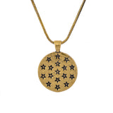 Statement Compass Gold Oxidised Men’s Pendant