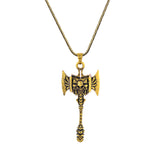 Statement Warrior Axe Gold Oxidised Men’s Pendant