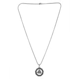 Statement Valknut Star Silver Oxidised Men’s Pendant